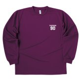 【名入れ】卒寿祝い 長袖 ドライTシャツ Bタイプ ワンポイント プレゼント 男性 女性 メンズ レディース 名入れ無料 お祝い サプライズ 記念品 90歳 90代