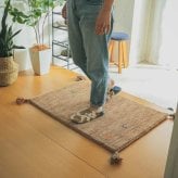 ラグ カーペット マット 玄関 玄関マット おしゃれ 40x60cm シンプルギャッベマット HOT対応 アヤカ 北欧 モダン シンプル デザイン かわいい かっこいい ギャッベ インド製 ホット 床暖 OK 送料無料 手織り 肌触り