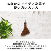 鬼毛棕櫚 4玉 荒神箒 ミニ箒 ほうき ホウキ とさか 手箒 おしゃれ コンパクト ミニほうき 小箒 荒神箒 シュロほうき 室内箒 掃除道具 卓上 隙間 掃除グッズ 隙間掃除