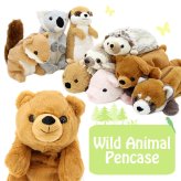  定形外送料無料 ベストエバージャパン ワイルドアニマルペンケース シマリス 48084 ぬいぐるみ 筆箱 ペンポーチ ペンケース 動物