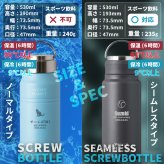 ★【手描き 似顔絵 プレゼント】 水筒 マイボトル 刻印 WENS PRODUCTS ウェンズプロダクツ 真空断熱ハンドル付スクリューボトル 530ml 全18色 保冷保温 名入れギフト 誕生日 記念日 