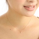 K18PG ダイヤモンド ネックレス 0.1ct ペンダント 18金 ピンクゴールド ベネチアンチェーン レディース アクセサリー ジュエリー 誕生石 シンプル 華奢