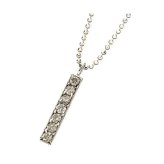 ダイヤモンド ネックレス プラチナ900 ペンダント 0.2ct 7粒 ダイヤ Iライン 華奢 レディース ジュエリー アクセサリー シンプル 上品 プレゼント ギフト 記念日 誕生日 贈り物