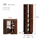 収納家具 ラック 315はポイント5倍 回転コミック 3色 幅39.5cm オープン おしゃれ スリム 壁面収納 置くだけ ウォールシェルフ 棚 パーテーション DVD 玄関収納 本棚ク リビング 薄型 壁面 収納棚 収納