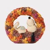 スヌーピー オン フォール リース 15.2cm ハロウィン | ジムショア ピーナッツ グッズ フィギュア 人形 置物 彫刻 Jim Shore 正規輸入品