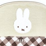ミッフィー miffy ティッシュポーチ ベージュ ダイアゴナル