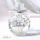 【冬の森】シマエナガ ハーバリウム 150ml | 6羽 仲良し 家族 | プリザーブドフラワー インテリア 雑貨 | 誕生日 プレゼント 女性 鳥好き | Lulu's ルルズ