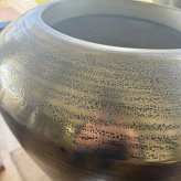 鉢カバー おしゃれ 大型 22号 16号 アンワール ハムザ アルミニウム製 室内専用 高級 丸型 ゴールド ブラック 北欧 観葉植物用 サボテン 特大 インテリア プランター 深型