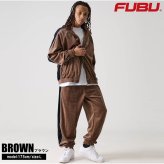 FUBU フブ ロングパンツ メンズ ベロアパンツ イージーパンツ トラックパンツ ルーズシルエット ウエストゴム ブランド 秋 冬 ロゴ 刺繍 大きいサイズ XL XXL オーバーサイズ アメカジ レディース ストリート系 黒 2025fw karlas
