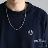 シルバー925 梵字 六字真言 ペーパーチェーン 幅5mm シルバー ネックレスチェーン 重厚 二重ロック シルバーネックレス メンズ 男性 金属アレルギー対応