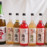 カラフル梅酒7本セット(青梅使用小正の梅酒(鹿児島) 赤しそ赤い梅酒(和歌山) 蜂蜜梅酒(和歌山) 緑茶梅酒(和歌山)) 1800ml×1本 720ml×6本