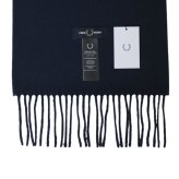 フレッドペリー FRED PERRY マフラー Plain Woven Scarf c3320-608 ユニセックス NAVY ネイビー