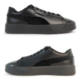 プーマ PUMA  レディース 厚底 スニーカー PUMA スマッシュ ベル ベロア ローカット シューズ 靴 408868-01 ブラック SMASH BELLE VELOR