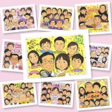 似顔絵 結婚記念日 プレゼント 手描き ギフト 贈り物 名入れ ルビー婚式 結婚記念日 結婚40周年 お祝い 記念日 大人数 お父さん 両親 家族 ご夫婦 夫婦 名入れ 修正無料 下書き確認 似てる 一生もの そっくり 実績多数 記念 思い出 感謝 40周年 感謝の品 闘病中の方への励まし 引っ越し オリジナル 同窓会 ブライダルギフト 初任給 オーダーメイド