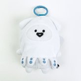 お文具といっしょ イカ ぬいぐる身ミニキーリング