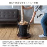 フラワースタンド プランタースタンド キャスター付き 幅40cm 円形 丸型 回転 プランター台 フラワー 花台 台車 屋内 観葉植物 木製 ナチュラル ブラウン ホワイト 木目調 北欧 おしゃれ ガーデンラック 園芸ラック 観葉植物台 植木鉢台 屋外