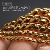 ステンレス 喜平ネックレス チェーンネックレス 幅5タイプ 長さ3サイズ ゴールドネックレス 18KGP 6面カット 細身 太め 極太 シンプル 重厚感 普段使い メンズ 男性 金属アレルギー対応