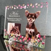写真2枚用 ペットメモリアルプレート チューリップ｜選べるデザイン 全4種 犬 猫 愛犬 愛猫 ペット メモリアルグッズ 写真 かわいい オーダーメイド オリジナル 遺影 仏具 位牌 ペット供養 記念品 文字入り フォト 思い出 手元供養 供養 鳥 うさぎ 金魚 カナリア トイプードル チワワ ハムスター 写真立て アルバム ペットロス 刻印 名入れ ペットグッズ プレゼント ギフト 贈り物