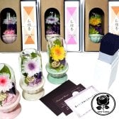 ☆お供え用プリザーブドフラワー ミニドーム お線香セット☆ 仏花 お悔み 喪中 (送料無料)