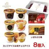 敬老の日 お中元 残暑見舞い アイス ギフト対応 ゴディバ アイス 全8個セット90ml×6個＋10ml×5粒×2個