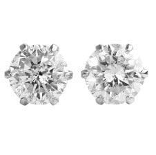 PT 900 天然 ダイヤモンドピアス 0.50ct 片耳用 一粒 【輝き厳選保証