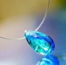 青いバラ ブルー ローズ ネックレス 青いバラ ネックレス・ペンダント レディースジュエリー・アクセサリー ジュエリー・アクセサリーの通販