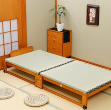中居木工 畳ベッド ハイタイプ S BR ベッド 折りたたみ 寝具 シングル