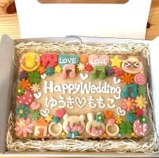 happy weddingアイシングクッキー - 【sucre cresia】- プレゼント
