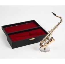 名入れ対応可】ミニチュア楽器 バイオリン 15cm スタンド＆ケース付き