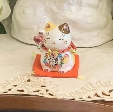 金運アップ！】宝くじ 超大当たりデコ招き猫（貯金箱）金【贈り物に
