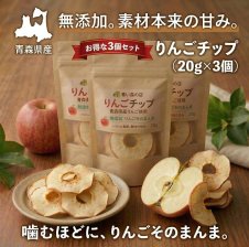 青森県産りんご使用 無添加 りんごチップ 大容量 徳用100g 無添加