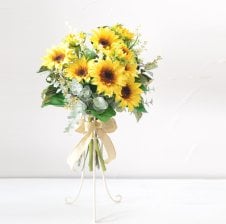 花束 ブーケ 手作りキット ひまわり クラッチ 造花 ディスプレイ