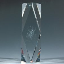 3D レーザーアートクリスタル 3Dレーザー彫刻 ペガサス CR-9039 - 【クリスタルワールド