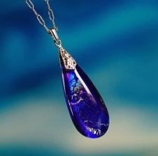 魅惑のBLUE ROSE』 青いバラ ガラス彫刻 グラデーション加工