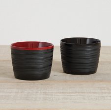 香川漆器 飯椀 ペアセット 朱&黒【夫婦茶碗】【ご飯茶椀】【伝統工芸品