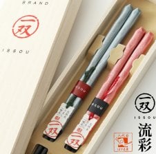 夫婦箸 一双 彩重（あやがさね）桐箱入 結婚祝い プレゼント 誕生日