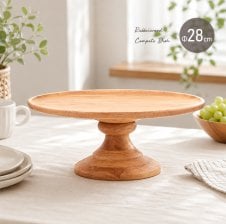 折りたたみストライプ・ティースタンド3段☆23cmプレート用（銀メッキ