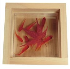 樹脂金魚 ひのきアート 絆 日本製 手作り ハンドメイド 天然木 誕生日