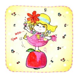 水森亜土 いい気分 ハンドタオル ハンカチ 亜土ちゃん
