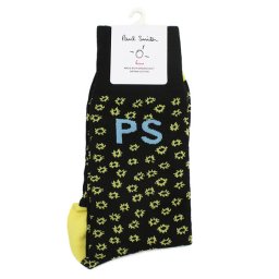 ポールスミス Paul Smith 総柄 ソックス M1A380CI N080 79 ブラック マルチカラー