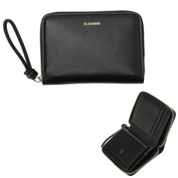 ジルサンダー JIL SANDER 二つ折り財布  折り畳み J07UI0006 P4841 001 ラウンドファスナー ブラック レディース ユニセックス GIRO POCKET ZIP AROUND WALLET