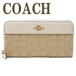 コーチ COACH 財布 レディース 長財布 ラウンドファスナー レザー シグネチャー 76638IMDQC ブランド 人気