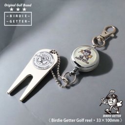 バーディゲッター ゴルフリール【無料ラッピング可】父の日 ゴルフリール ホールインワン ベストスコア エイジシュート 記念品 名入れ キーホルダー ゴルフグッズ おしゃれ  コンペ 景品 参加賞 アルバトロス ゴルフ好きギフト ゴルフ用品  複数購入可 誕生日 母の日 退職祝い 退職記念 贈り物 男性 父 親子 上司 職場 BIRDIE GETTER