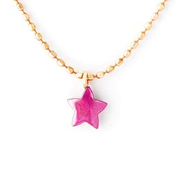【Cierin Cute】ペンダントネックレス【スター】18金 レディース プレゼント 女性 ギフト 記念日 パープルゴールド 紫