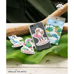 Kahiko × MULGA THE LIFE モルガ ハワイアン ステッカー タイガー レインボー ウェーブ パイナップル バード ドッグ