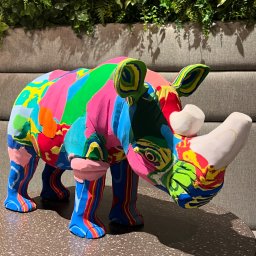 Rhino【XL】インテリア小物・置物 サイ サンダルリサイクルアート ハンドメイド