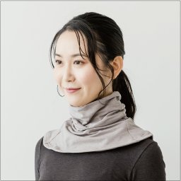 テラビューティー ネックウォーマー グレー  肩こり 首の疲れ テラヘルツ 完全国産 冷え ダイエット 免疫力 肌トラブル 便秘 健康