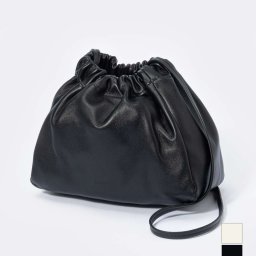 ジルサンダー JIL SANDER J08WD0023 P4846 ショルダーバッグ レディース バッグ スクランチ 本革 レザー ロゴ カジュアル クロスボディ プレゼント お祝い 斜め掛け 肩掛け お出かけ 鞄 SCRUNCH SMALL NAPPA SHOLDER BAG ブラック オフホワイト