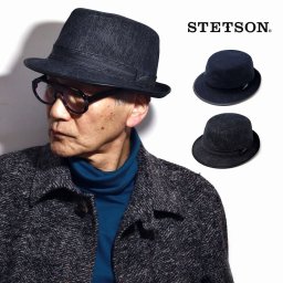 帽子 アルペンハット ステットソン メンズ ハット stetson ヴィンテージ 帽子 アルペン 紳士 羽 ヘリンボーン ハット 冬 プレゼント 帽子 父の日 全2色 40代 50代 60代 ファッション シニア コーデ 小物 秋 冬