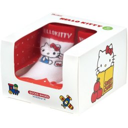 【ギフト対応無料】ハローキティ ソックスシューズ M (12.6cm) ギフトボックス入り スケーター 出産祝い 赤ちゃん お誕生日 0歳 1歳 ファーストシューズ ベビー靴下 ※送料無料(北海道・沖縄は除く)